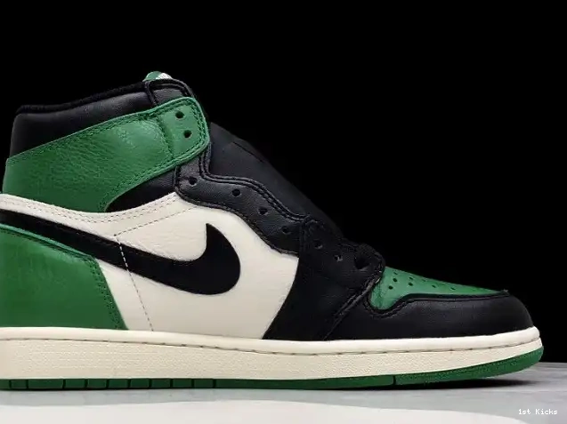1st Kicks Air OG Green Pine High 1 Jordan NRG Sail-Black 555088-302 0507